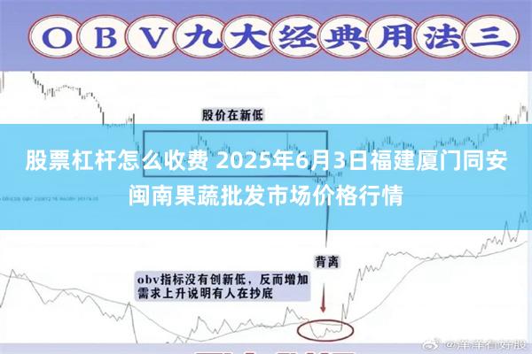 股票杠杆怎么收费 2025年6月3日福建厦门同安闽南果蔬批发市场价格行情