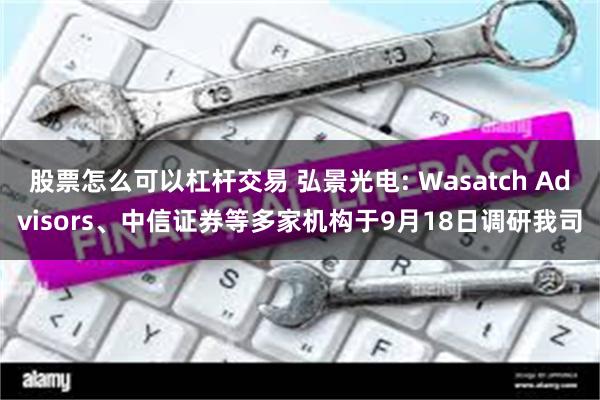 股票怎么可以杠杆交易 弘景光电: Wasatch Advisors、中信证券等多家机构于9月18日调研我司